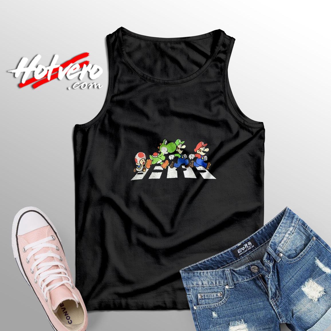 Super Mario Bros Beatles Unisex Tank Top
