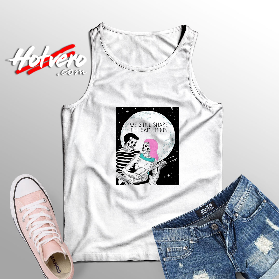We Still Share The Same Moon Adult Tank Top