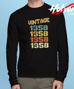 1958 Vintage Birthday Long Sleeve T Shirt