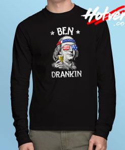 Benjamin Franklin Drinking Long Sleeve T Shirt