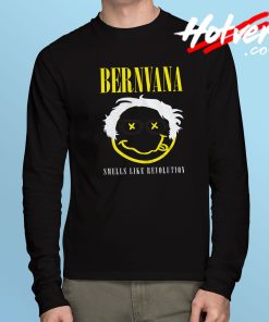 Bernie Sanders Grunge Bernvana Long Sleeve T Shirt