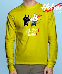 Black Rabbit Slap Baka Police Racist Long Sleeve T Shirt