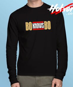 Bo Knows Graphic Long Sleeve T Shirt