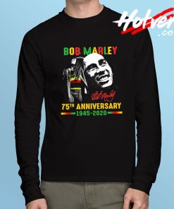 Bob Marley 75th Anniversary Long Sleeve T Shirt