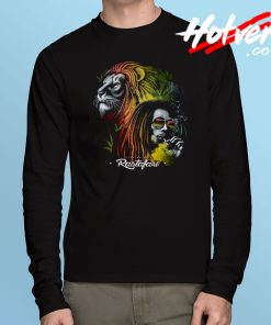 Bob Marley Rastafari Lion Long Sleeve T Shirt