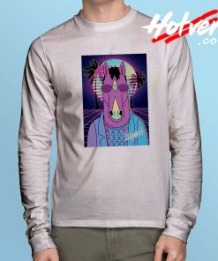 Bojack Horseman Vaporwave Long Sleeve T Shirt