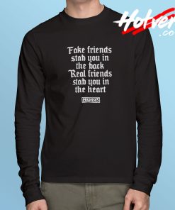 Broken Promises Text Long Sleeve T shirt
