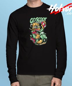 COSCOOT Scooter Graffiti Long Sleeve T Shirt