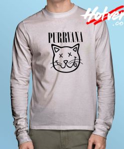 Cat Nirvana Purrvana Long Sleeve T Shirt
