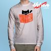 Cat Reading Book Long Sleeve T Shirt