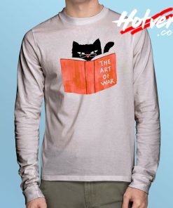 Cat Reading Book Long Sleeve T Shirt