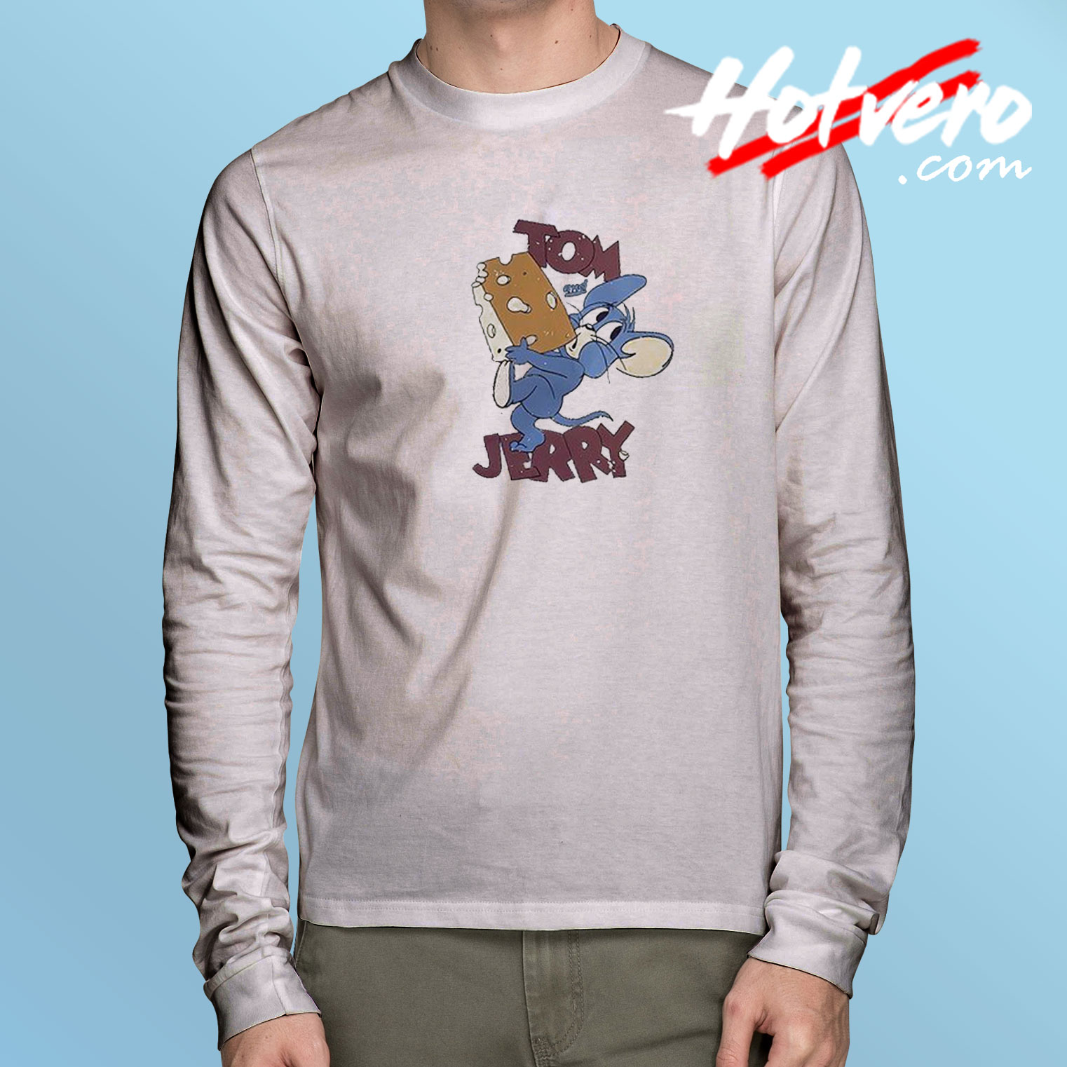 Cat Tom Mouse And Jerry Long Sleeve T Shirt
