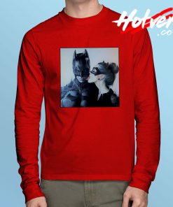 Catwoman Licking Batman Long Sleeve T Shirt