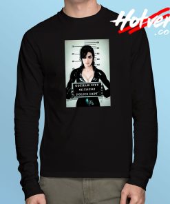 Catwoman Mugshot Long Sleeve T Shirt