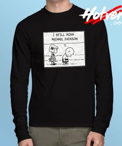 Charlie Brown Michael Jackson Long Sleeve T Shirt