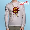 Comics Pow Slogan Long Sleeve T Shirt