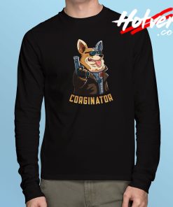 Corgi Parody Terminator Long Sleeve T Shirt