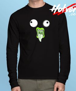 Creepy Cartoon Horror Face Long Sleeve T Shirt