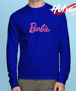 Cute Barbie Light Pink Long Sleeve T shirt