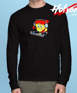 DJ Bob Esponja Mix Long Sleeve T Shirt