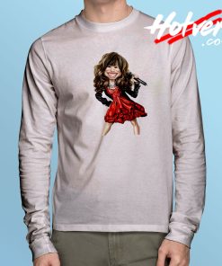 Demi Lovato Caricature Long Sleeve T Shirt
