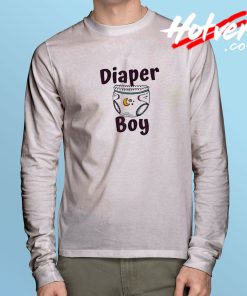 Diaper Boy Joke Long Sleeve T Shirt