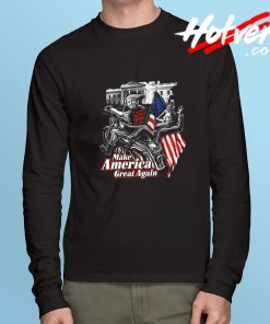 Donald Trump Hilary Clinton Long Sleeve T shirt