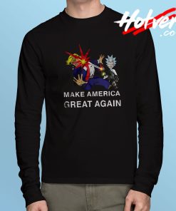 Donald Trump x Rick And Morty Long Sleeve T Shirt