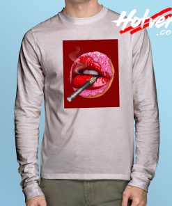 Donut's Vape Lips Long Sleeve T Shirt