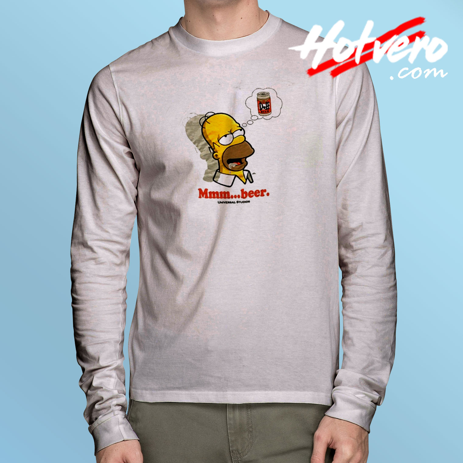 Duff Beer Simpson Krusty Burger Long Sleeve T shirt
