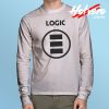 E Button Logo Logic Long Sleeve T Shirt