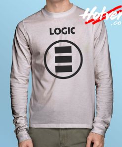 E Button Logo Logic Long Sleeve T Shirt