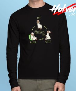 Eat Sleep Spit Repeat Long Sleeve T Shirt