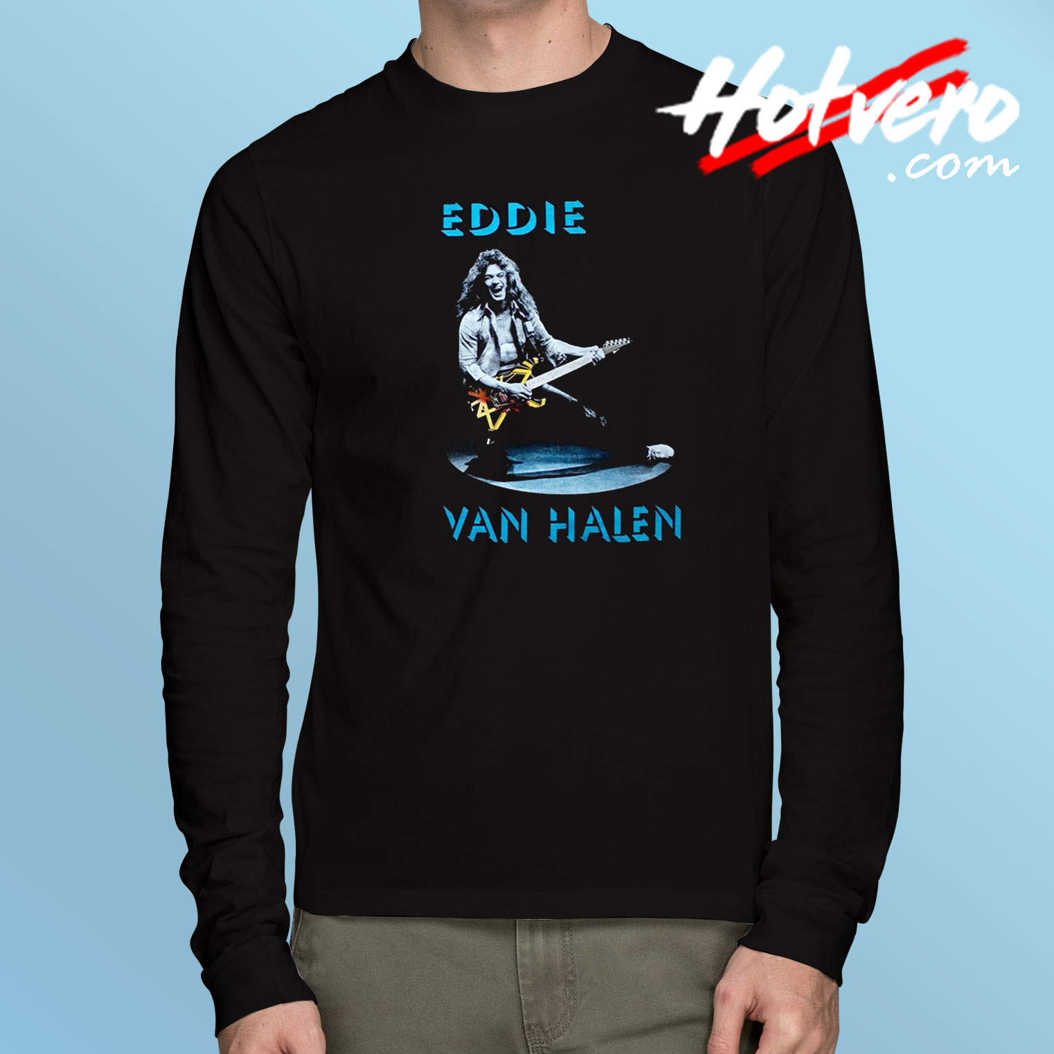 Eddie Van Halen Guitar Long Sleeve T Shirt