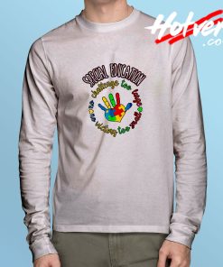 Education Challenge Too Large Long Sleeve T shirt