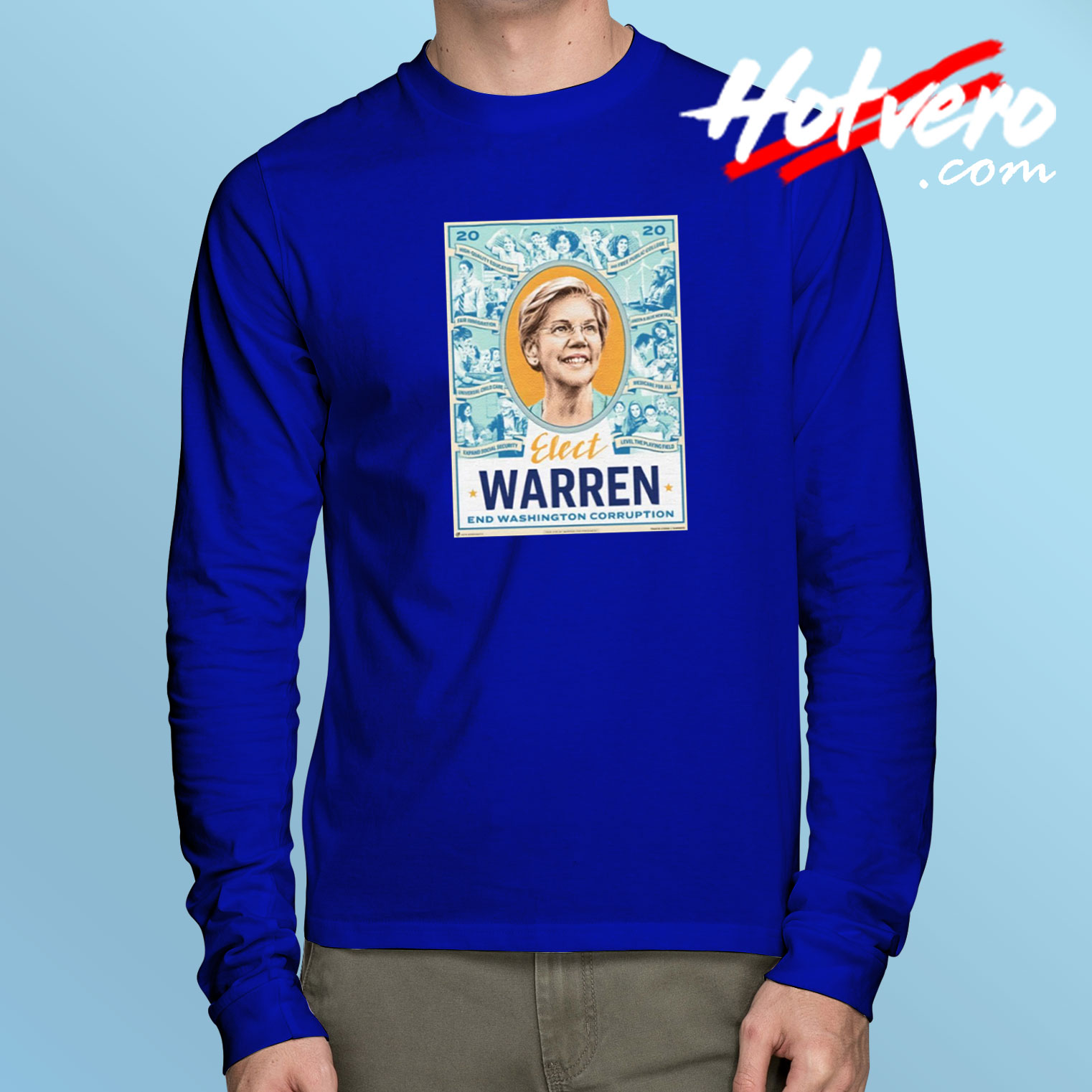 Elizabeth Warren End Washington Corruption Long Sleeve T Shirt