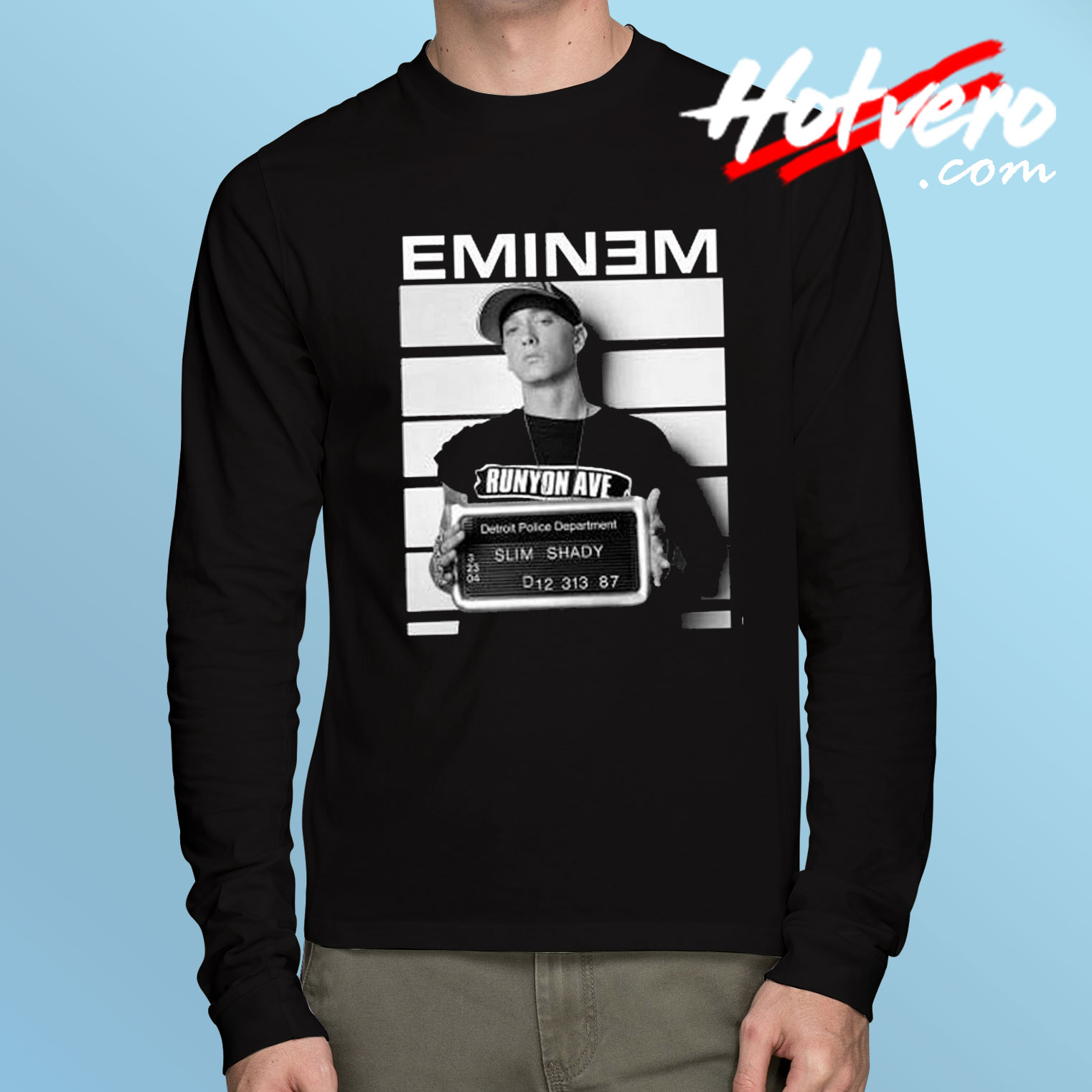 Eminem Arrest Photo Long Sleeve T Shirt