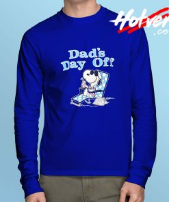 Enjoying Snoopy Dad's Day Long sleeve T shirt