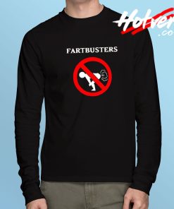 Fartbusters Parody Ghostbusters Long Sleeve T Shirt