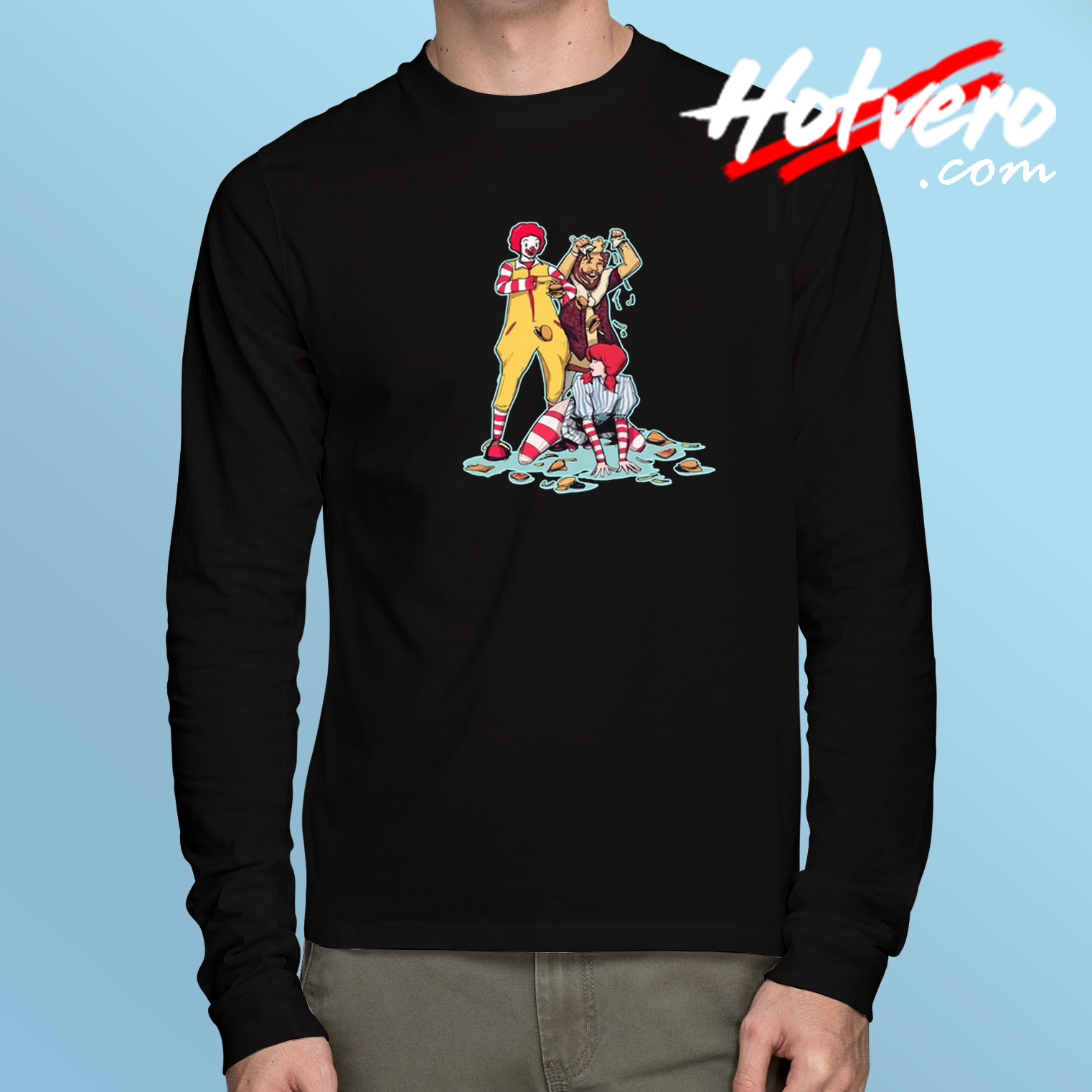 Fast Food Strip Club Long Sleeve T Shirt