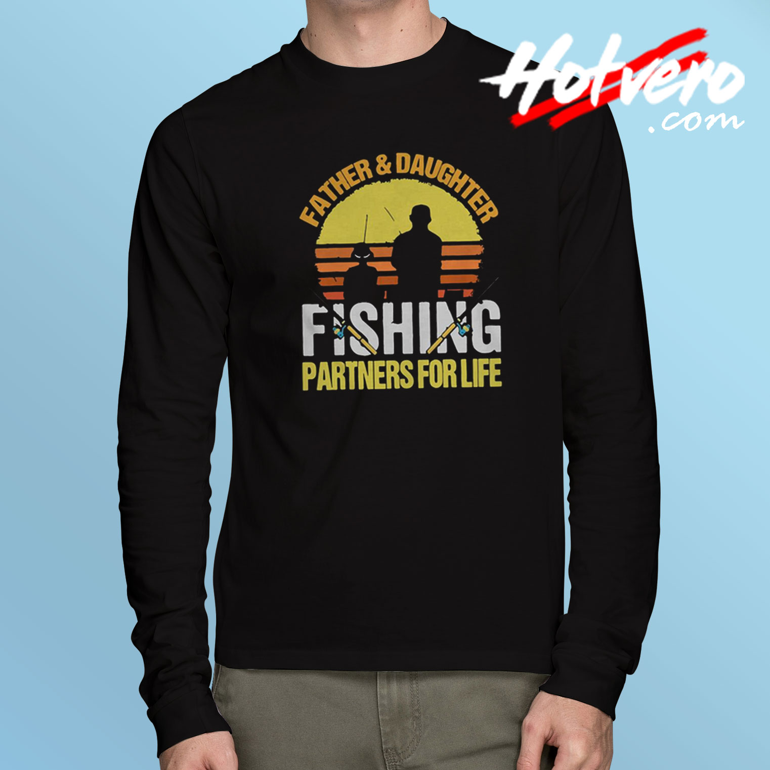 Father And Daughter Fishing Long Sleeve T Shirt
