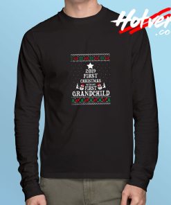 First Christmas With My First Grandchild Long Sleeve T shirt