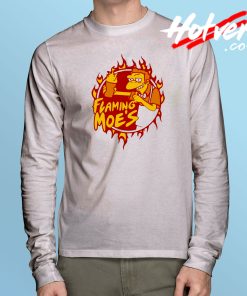 Flaming Moe's Bo'es Long Sleeve T Shirt