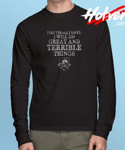 For those I love Vikings Long Sleeve T shirt