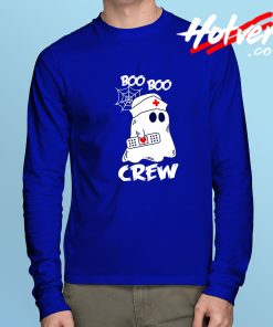 Funny Boo Nurse Ghost Spider Long Sleeve T shirt