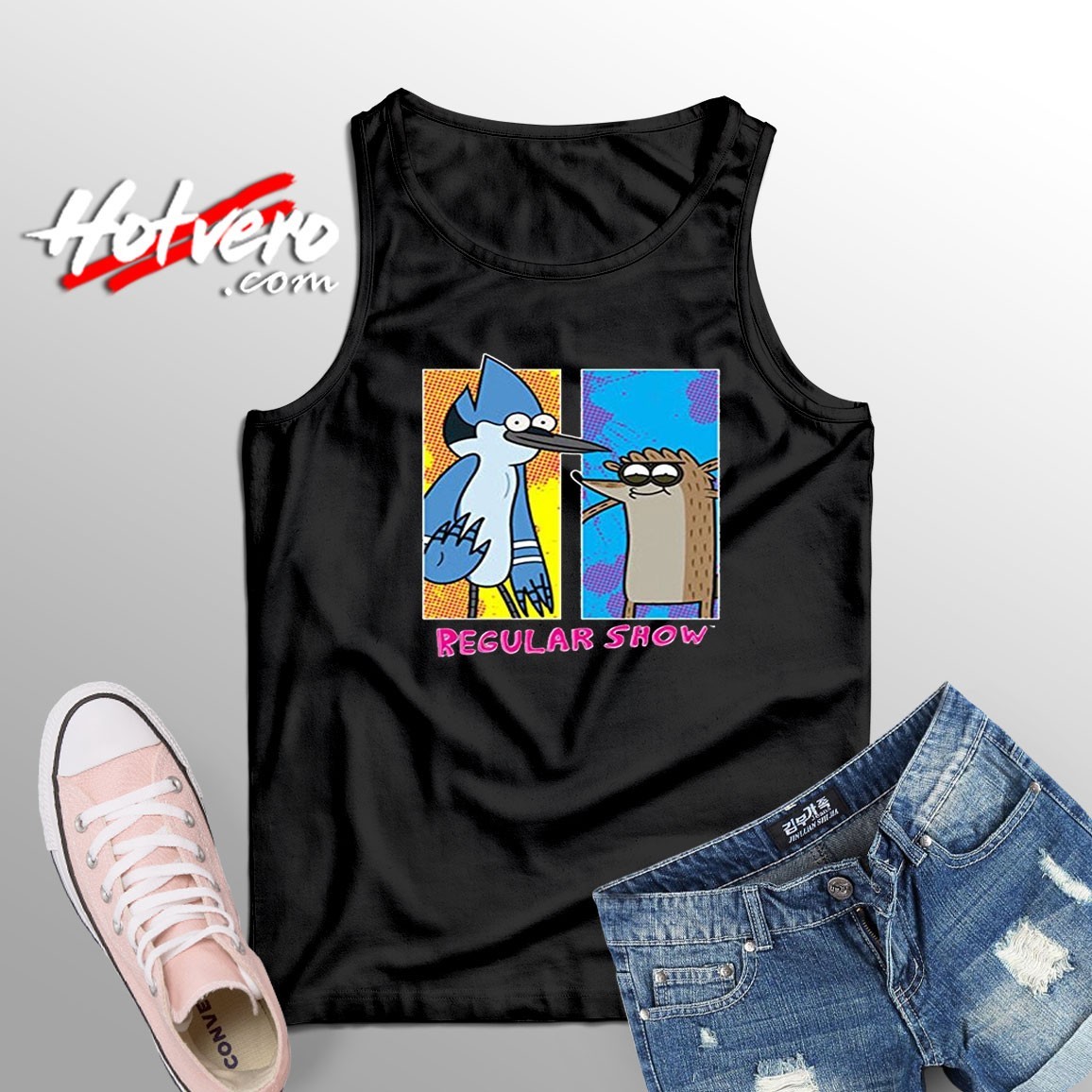 Regular Show Mordecai Rigby Vintage Tank Top