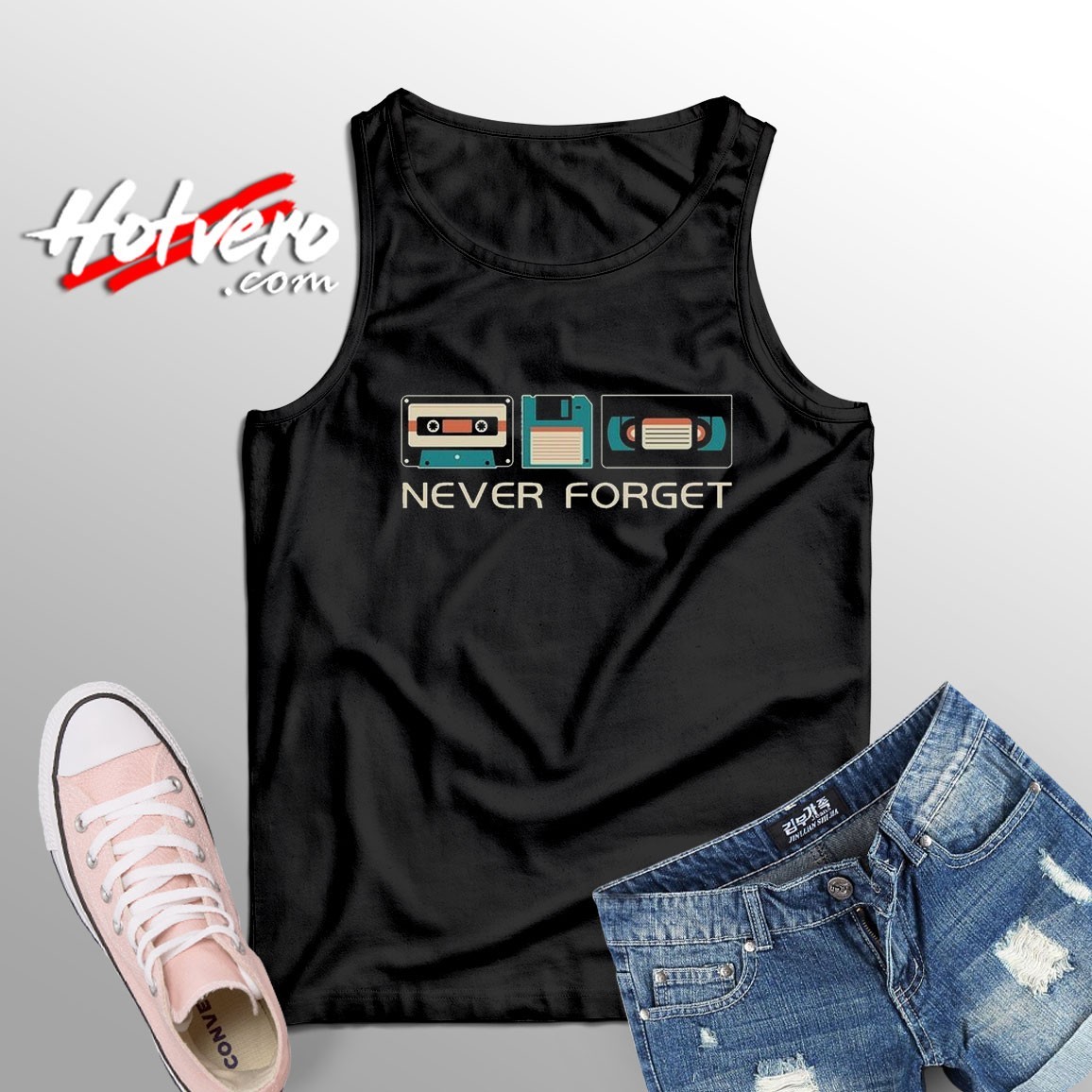 Retro Never Forget Music Tank Top