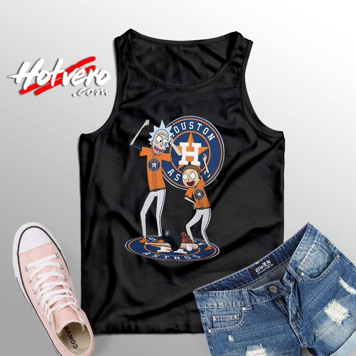 Rick and Morty Houston Astros Custom Tank Top