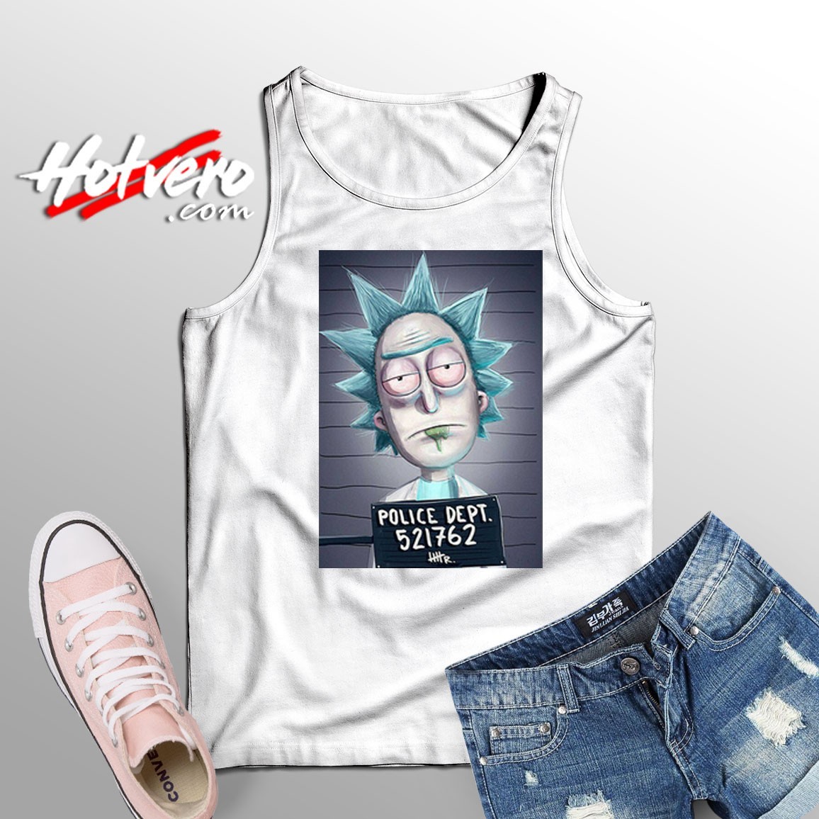 Rick and Morty Police Dept Funny Photos Tank Top