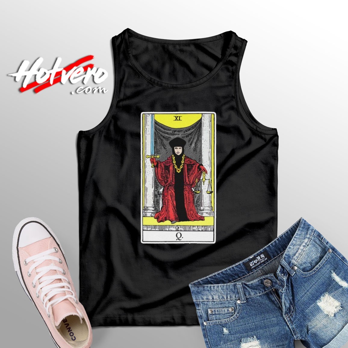 Star Trek TNG Q Tarot Card Unisex Tank Top